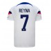 Günstige Vereinigte Staaten Giovanni Reyna #7 Heim Fussballtrikot WM 2022 Kurzarm